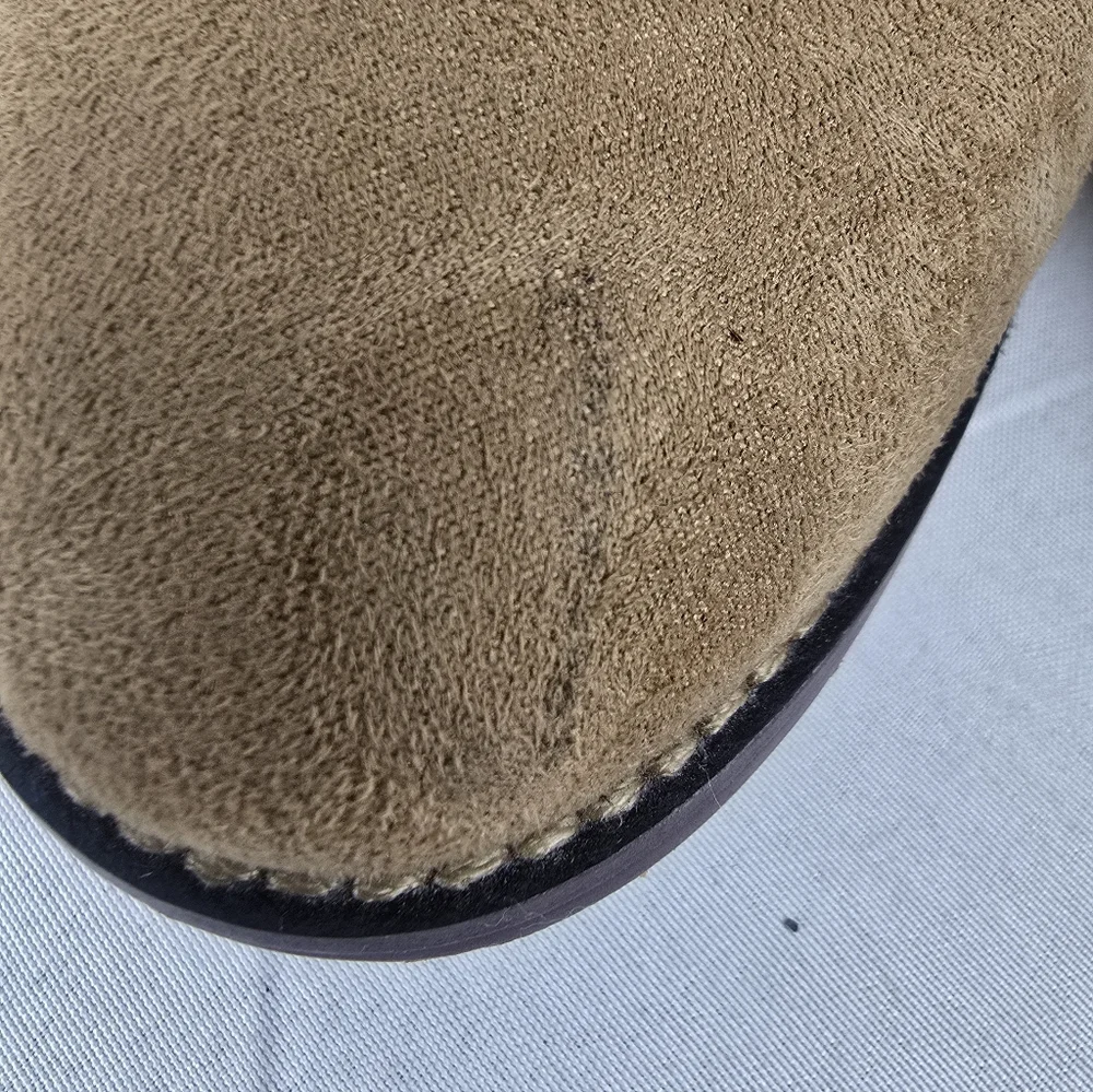 J.Crew Tan Suede Ankle Heeled Boots Sz 9